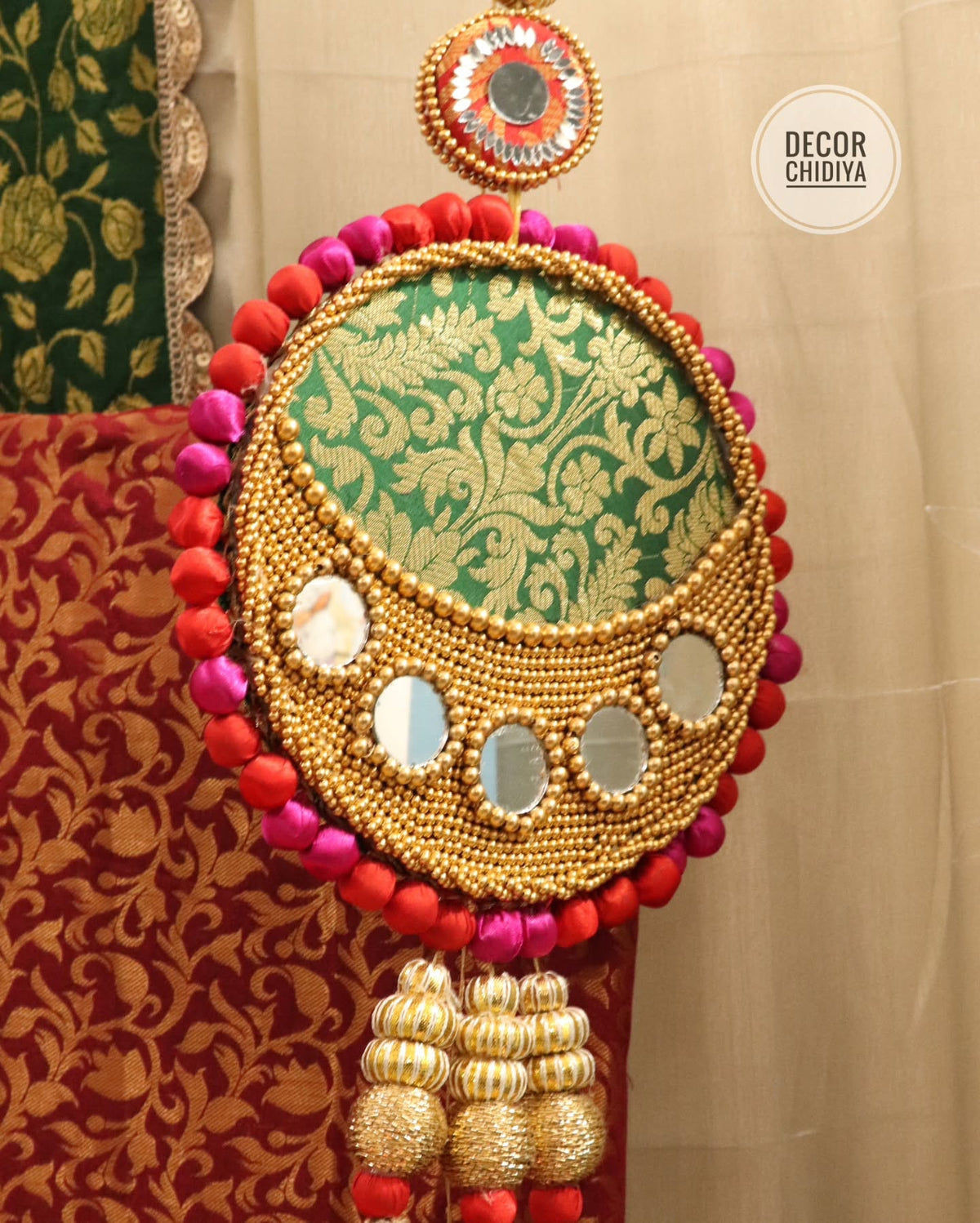 Rajwada Theme Pooja Decor Set | Ganpati, Janmashtami & Festive Mandir Decoration at Home (Copy)