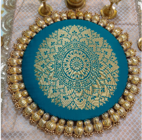 The mandala placemat - Various size - Teal color