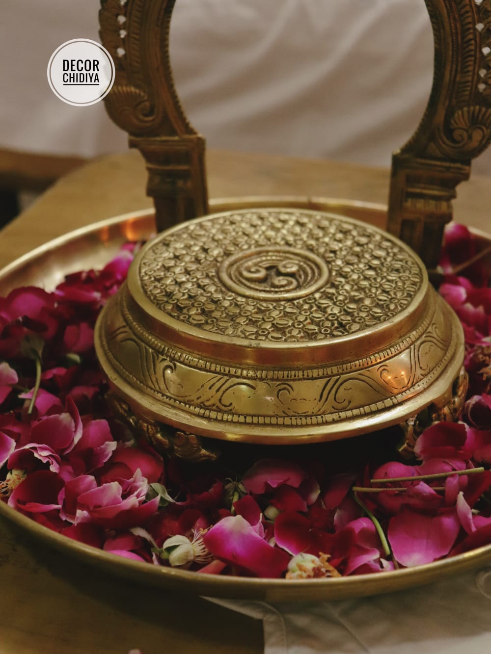 Kamal Roop – Handcrafted Brass Decor Combo | Lotus Design Indian Handicraft for Home & Puja Space