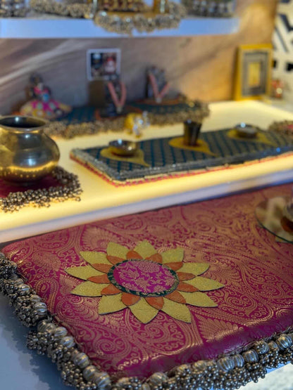 Ramna Home Rhythm x Decorchidiya Home Mandir Decor Set – Multi-Piece Festive & Floral Collection