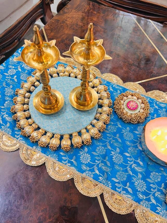 Blue Bliss Coffee Table Decor Set – 3 Pc | Decor_by_dimpykaur x Decor Chidiya