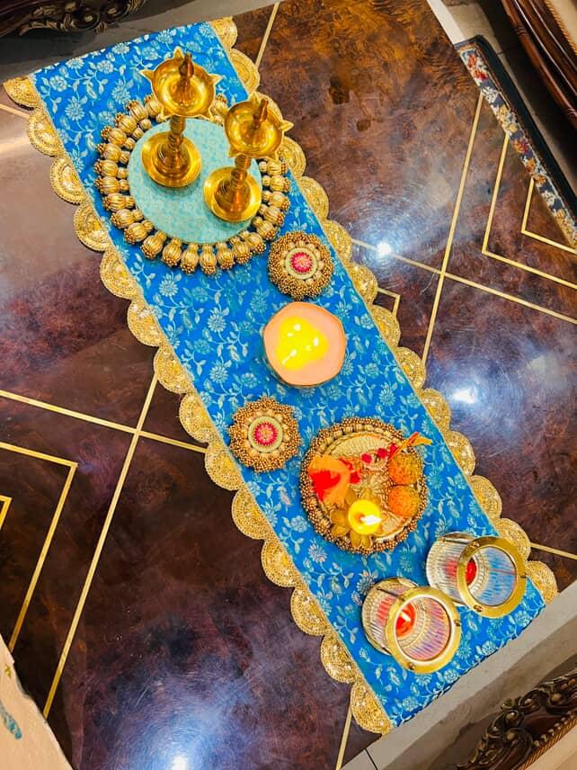 Blue Bliss Coffee Table Decor Set – 3 Pc | Decor_by_dimpykaur x Decor Chidiya