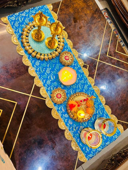 Blue Bliss Coffee Table Decor Set – 3 Pc | Decor_by_dimpykaur x Decor Chidiya