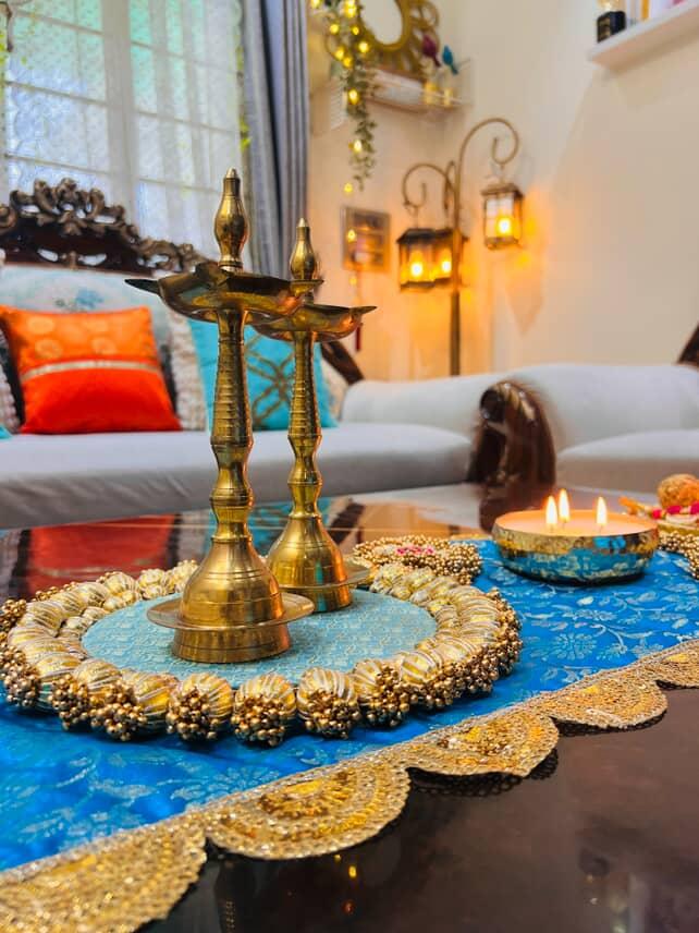 Blue Bliss Coffee Table Decor Set – 3 Pc | Decor_by_dimpykaur x Decor Chidiya