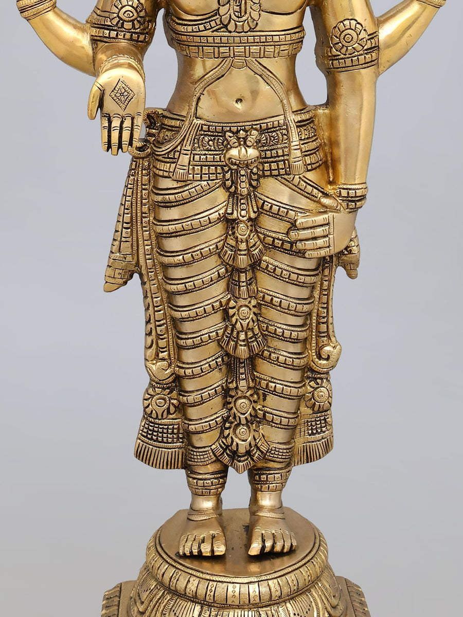 22" and 19 inches  Lord Tirupati Balaji Venkateshvara & Padmavathi Brass Statue Pair | Premium Brass Hindu God Idol Set for Home Decor & Pooja (Copy)