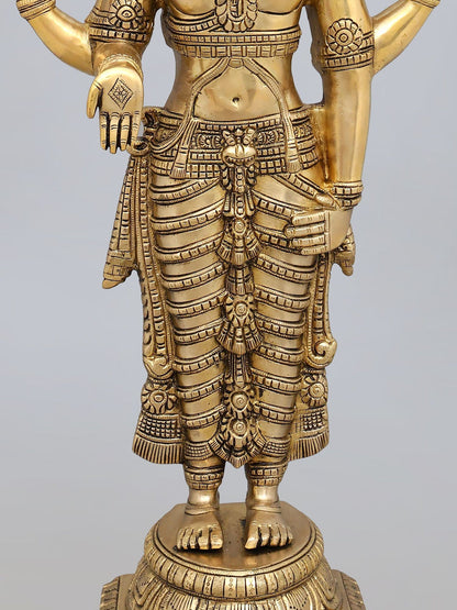 22" and 19 inches  Lord Tirupati Balaji Venkateshvara & Padmavathi Brass Statue Pair | Premium Brass Hindu God Idol Set for Home Decor & Pooja (Copy)