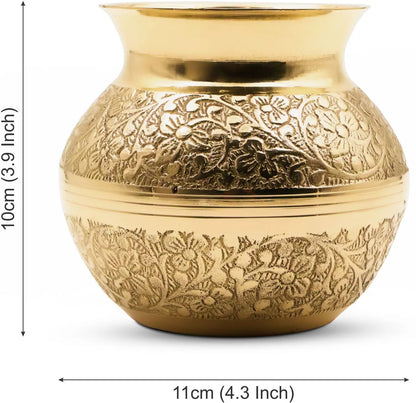 Traditional Brass Pooja Decor Set | 22 Pcs Complete Temple & Home Decor Set